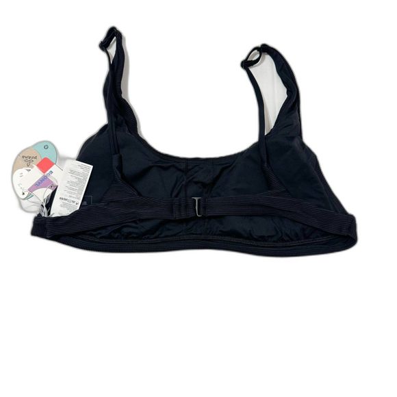 prAna NWT Sz XL Black Shoreline Ottoman Ribbed Bikini Swim Top - Picture 3 of 9